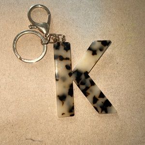 Tortoise “K” keychain
